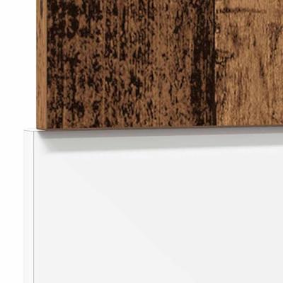 Vaatwasserpaneel 60x1,5x67 cm bewerkt hout oud houtkleurig