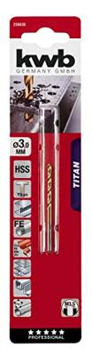 kwb 238630 HSS Metaal-spiraalboor 3 mm Gezamenlijke lengte 61 mm M2 DIN 338 Cilinderschacht 1 stuk(s)