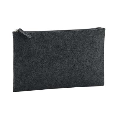 Atlantis BG725 Felt Accessory Pouch - Charcoal-Melange - 26 x 17 cm