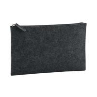 Atlantis BG725 Felt Accessory Pouch - Charcoal-Melange - 26 x 17 cm - thumbnail