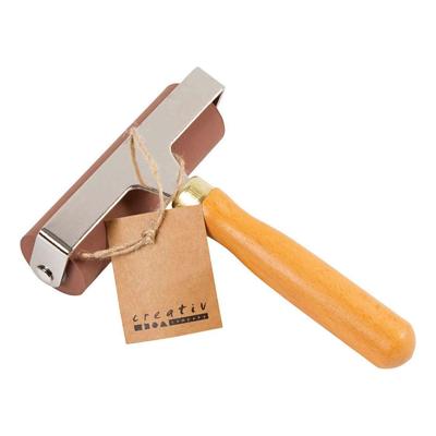 Creativ Company Rubberen roller/linoleumroller, b: 9,80 cm, d 3 cm, 1 stuk