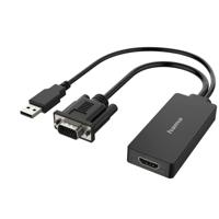 Hama Video-adapter, VGA+USB-stekker - HDMI-aansluiting, Full-HD 1080p HDMI kabel Zwart - thumbnail