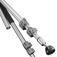 Walimex WAL-6702 + WT-600 Tripod 1/4 inch, 3/8 inch Werkhoogte: 60 - 156 cm Zilver Incl. tas - thumbnail