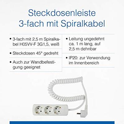 AS Schwabe 11431 Stekkerdoos Wit Randaarde stekker 1 stuk(s)
