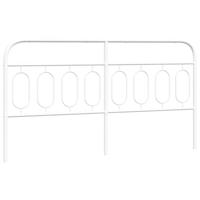 Hoofdbord 183 cm metaal wit - thumbnail