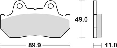 TRW remblokken "mcb 512 brake pad mcb 512 sh sintered metal