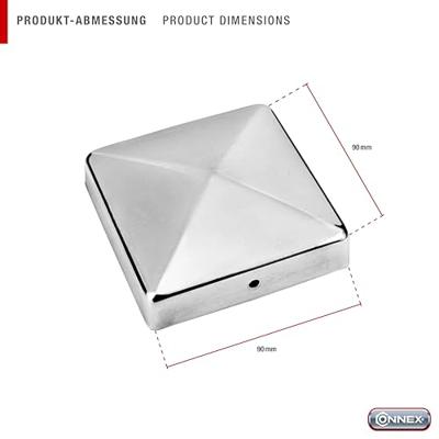 Connex Paalkapje 90X90Mm Zonder Kogel A2 - HV4321 Connex Paalkapje 90X90Mm Zonder Kogel A2 - HV4321