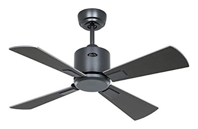 CasaFan ECO NEO III 92 BG-WN/SI WiFi Flügel Wenge/silber Plafondventilator 12 W (Ø x h) 92 cm x 360 mm Basaltgrijs Met afstandsbediening, Timer, Met