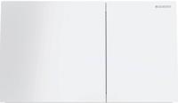 Geberit Drukplaat Sigma 70 Frontbediening 2-toets Glas Wit - thumbnail