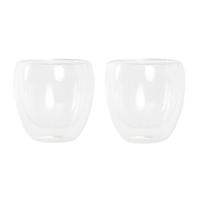 Glazenset DKD Home Decor Transparant Kristal Borosilicaatglas 250 ml - thumbnail