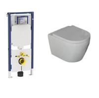 Geberit UP720 toiletset met Saniclear Jama Compact randloos toilet incl softclose zitting - thumbnail