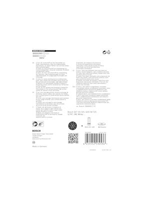 Bosch Accessoires Expert Multihole steunpads universeel 125 mm, zacht - 1 stuk(s) - 2608900003 Bosch Accessoires Expert Multihole steunpads universeel 125 mm, zacht - 1 stuk(s) - 2608900003