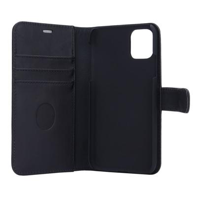 RadiCover - Radiationprotected Mobilewallet Leather iPhone 11 2in1 Magnetskal (3-led RFI ) - Black