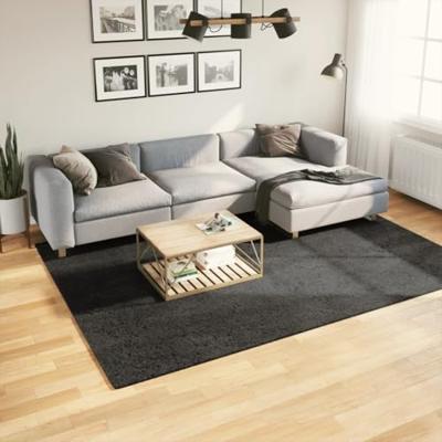 VidaXL Vloerkleed istan hoogpolig glanzend 200x280 cm antracietkleurig VidaXL Vloerkleed istan hoogpolig glanzend 200x280 cm antracietkleurig