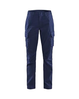 Blåkläder Dames industrie werkbroek stretch/elastiek 71441832 | Marineblauw/Korenblauw | Maat 32 - 7330509843260