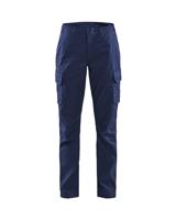 Blåkläder Dames industrie werkbroek stretch/elastiek 71441832 | Marineblauw/Korenblauw | Maat 32 - 7330509843260 - thumbnail