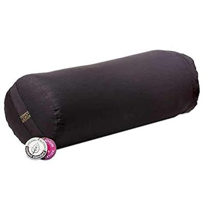 Yogi & Yogini Yoga Bolster Antraciet Rond Katoen - Effen- 60 x 16 cm
