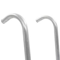 Trampolineladder met 2 sporten 102,6 cm staal zilverkleurig - thumbnail