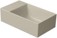 Ben Stelvio mat beige fontein met doorslaanbaar kraangat 40x23x12cm - thumbnail