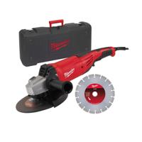 Milwaukee AG 22-230 Diamantset Haakse Slijpmachine 2200 W in koffer - 4933440292 - thumbnail