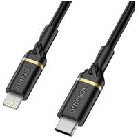 OtterBox Versterkte USB-C naar Lightning Cable, MFi Certified, snellaadkabel voor iPhone en iPad, ultrarobuust, buig- en buigzaam getest, 1m, Zwart - thumbnail