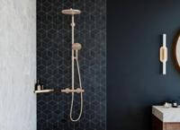 Doucheset HansGrohe Raindance Select S 240 1jet PowderRain Met Thermostaat Geborsteld Brons - thumbnail