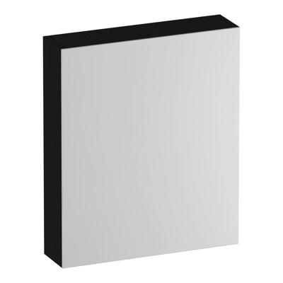 Brauer Impress Deluxe Spiegelkast - 60 cm - met interne en externe Verlichting - 1 Rechtsdraaiende Dubbelzijdige Spiegeldeur - Timber Black