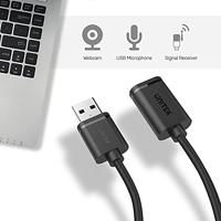 UNITEK Y-C450GBK USB-kabel 2 m USB 2.0 USB A Zwart - thumbnail