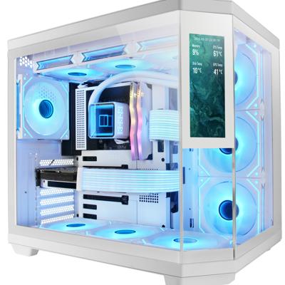 ATX Semi-toren BehuizingMars Gaming MC3TCORELCDW Wit