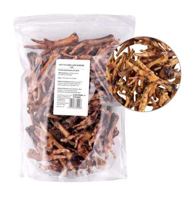 PETITTO Dried chicken feet - traktatie voor hond - 1kg