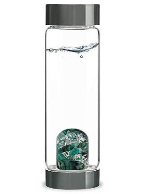 VitaJuwel ViA Vitality Glas Waterfles met Edelstenen - 500ml VitaJuwel ViA Vitality Glas Waterfles met Edelstenen - 500ml