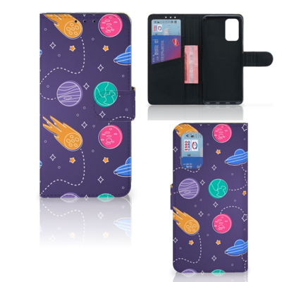 Samsung Galaxy A32 4G | Wallet Case | met Pasjes | Space Samsung Galaxy A32 4G | Wallet Case | met Pasjes | Space