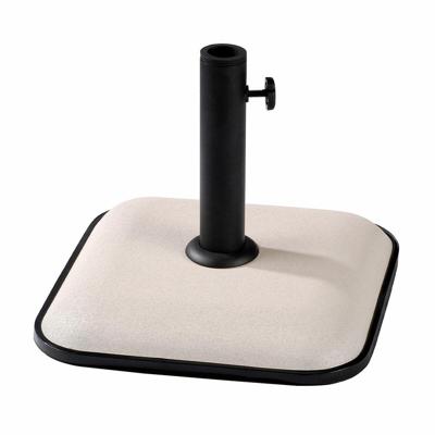 Marbueno Parasol Vierkant Cement 35X35X5,2 cm 11KG Wit Tuin, Zwembad, Terras 10457