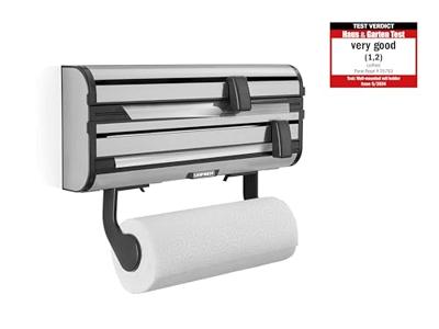 LEIFHEIT Handdoekdispenser aluminiumfolie Parat Royal 25793 Leifheit praktische wanddispenser 3 rollen met scherpe mesjes