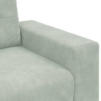 Fauteuil 60 cm fluweel lichtgrijs - thumbnail