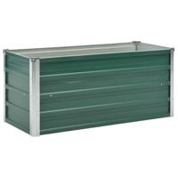 VidaXL Plantenbak verhoogd 100x40x45 cm gegalvaniseerd staal groen - thumbnail