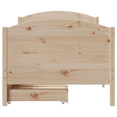 Bedframe zonder matras massief grenenhout 120x200 cm