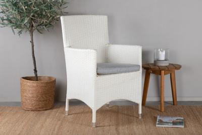 Nohr Tuinstoel 'Charnae' Wicker, kleur Wit