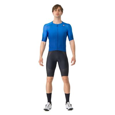 Castelli upf jersey fietsshirt korte mouw blauw heren M