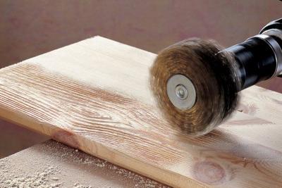Wolfcraft Hout structuurborstel | Ronde schacht | Ø80 x 35mm | 1 stuk - 2265000 Wolfcraft Hout structuurborstel | Ronde schacht | Ø80 x 35mm | 1 stuk - 2265000