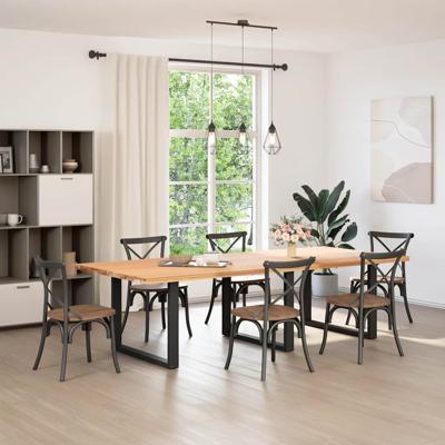 Bartafelpoten 2 st U-vormig 40x(100-101) cm staal zwart