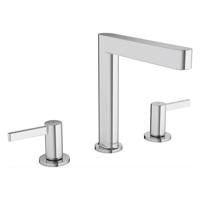 Hansgrohe Wastafelmengkraan Finoris 3-gats 160 met Push-Open Waste Chroom - thumbnail