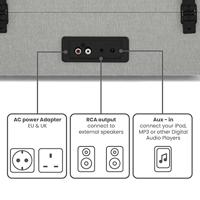 Crosley Voyager Portable Retro Platenspeler - Grijs - thumbnail