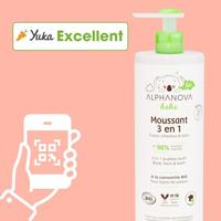 Alphanova Biologische 3 in 1 Bubble Wash voor Baby's - thumbnail