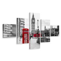 Schilderij - Overzicht van Londen, Engeland, 3 maten, Premium Print - thumbnail