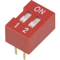 TRU COMPONENTS 704824 DSR-02 DIP-schakelaar Aantal polen 2 Slide-type 1 stuk(s) - thumbnail