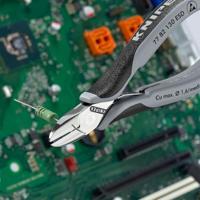 Knipex Elektronica-Zijsnijtangen ESD | 130 mm Lengte | Doorgestoken Scharnier | Meer-Componentengrepen - 77 82 130 ESD - thumbnail