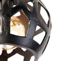 QAZQA Industriële plafondlamp zwart - Bobby - thumbnail