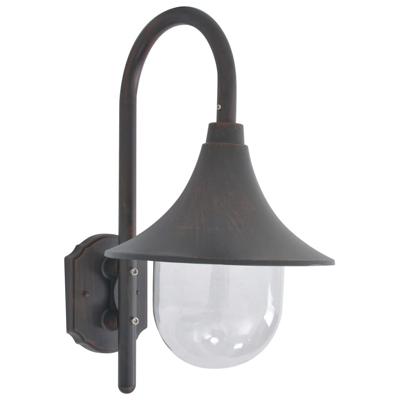VidaXL Tuin wandlamp e27 42 cm aluminium brons