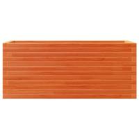 Plantenbak 110x40x46 cm massief grenenhout wasbruin - thumbnail